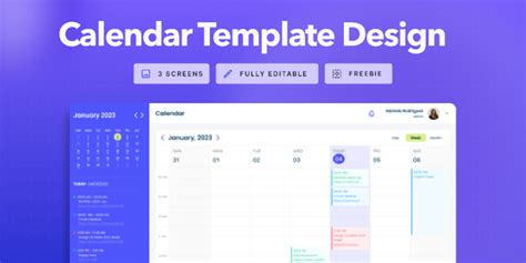 Calendar Template | Figma