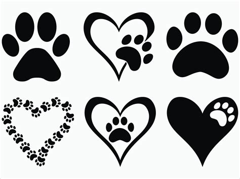 Paw Print SVG / EPS / Png 300ppi / Dxf / Paw Print Vector / | Etsy | Paw print art, Dog tattoos ...