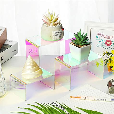 Set of 9 Iridescent Acrylic Display Shelves – NOBLE DAYS