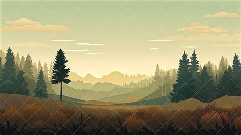 BACKGROUND - Vector Forest 2 in 2D Assets - UE Marketplace