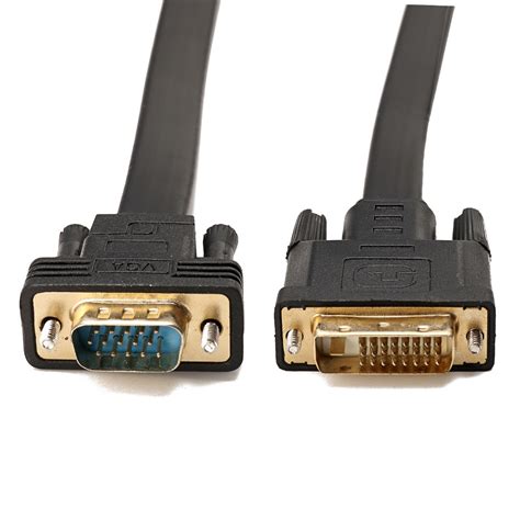 2M DVI To VGA M/M DVI-D 24+1 Compatibility DVI-I 24+5 Adapter Built-in Chip DVD Connector ...