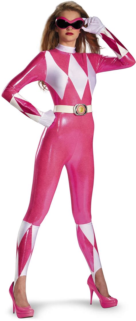 Pink Ranger Sassy Bodysuit Adult Halloween Costume - Walmart.com - Walmart.com