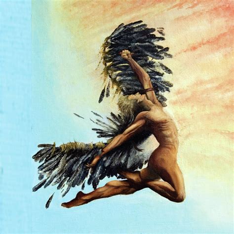 Icarus Painting by Michael Jon - Pixels