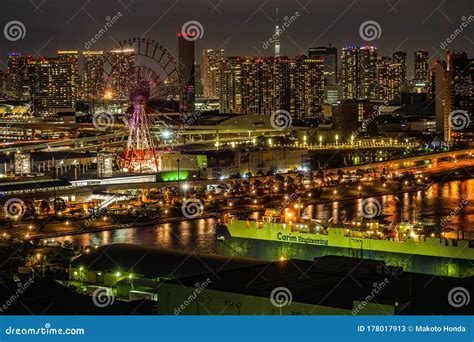 Night View of Tokyo Seen from Odaiba, Tokyo Editorial Stock Photo - Image of japan, light: 178017913