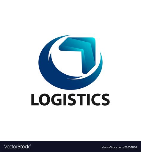 Logo for logistics and delivery company Royalty Free Vector