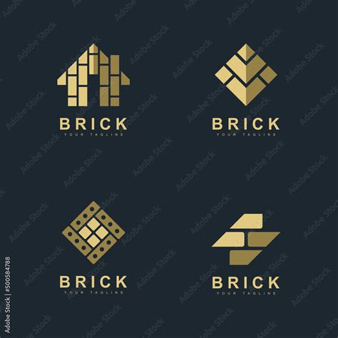 Brick Creative logo design concepts Stock Vector | Adobe Stock