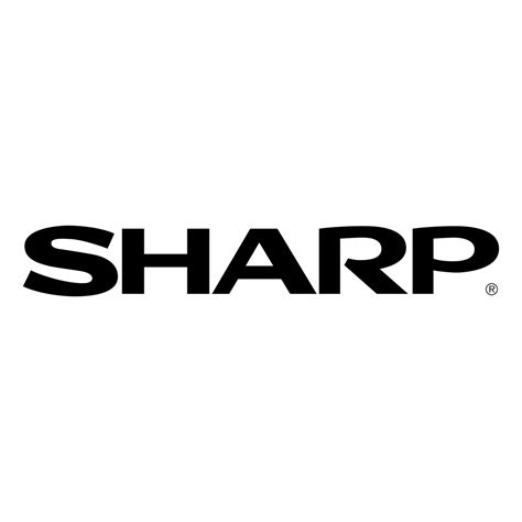 Sharp Logo Black and White – Brands Logos