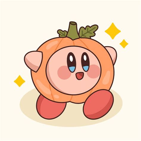 Pumpkin Halloween Kirby by @molliecreations | Cute halloween drawings, Kirby art, Kirby