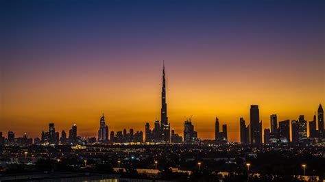 Dubai sunset skyline wallpaper | 1280x720 | #21357