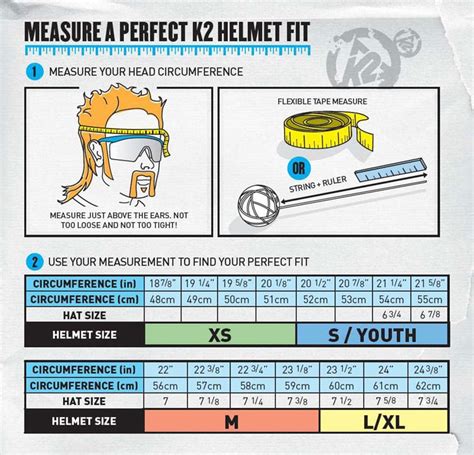 Youth Helmet Size Chart