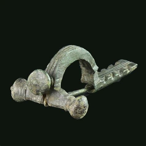 Ancient Roman Bronze large Military crossbow Fibula - (1) - Catawiki