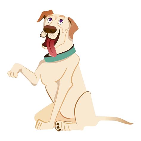 Premium Vector | Labrador dog cartoon