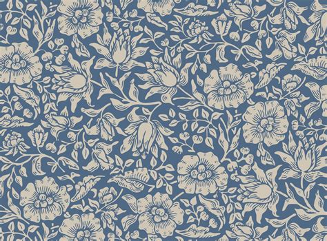 Blue Floral Vintage Wallpapers - Top Free Blue Floral Vintage Backgrounds - WallpaperAccess