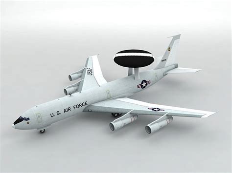 3D model E-3 Sentry AWACS Aircraft | CGTrader