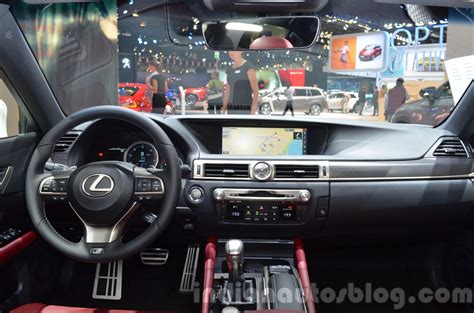 Lexus GS F Sport 200t interior dashboard at IAA 2015