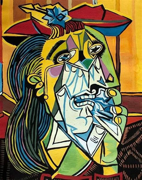 cubism harsh lines, extreme colors, exaggerated reality. Famous Art ...