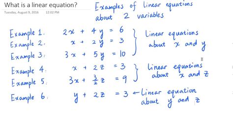 example of linear equation – linear equations examples and answers – Kellydli