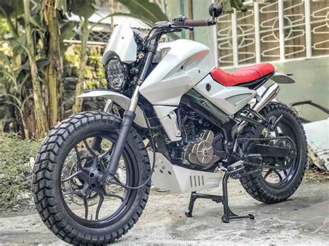 This Heavily Customised Bajaj Pulsar NS200 Scrambler Looks Absolutely Mad