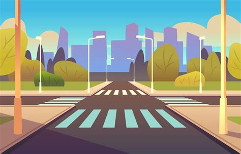 Premium Vector | Cartoon crosswalks illustration