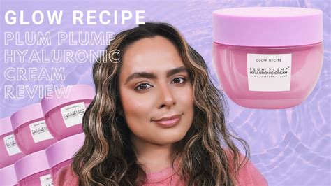 Glow Recipe Plum Plump Hyaluronic Cream Review | Nadia Vega - YouTube