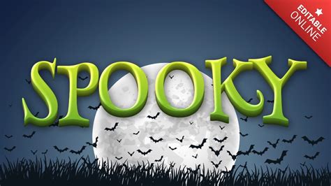 SPOOKY | Happy Halloween | Text Effect Generator