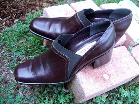 Women's Vintage ITALIAN LEATHER Shoes by RebeccasVGVintage on Etsy