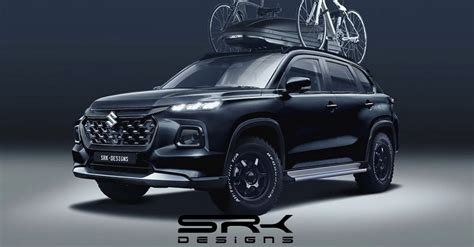 Maruti Suzuki Grand Vitara black off-road edition compact SUV rendered