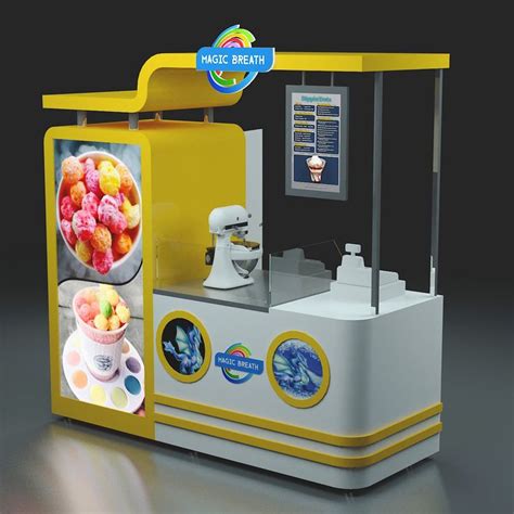 Hot sale fried ice cream kiosk design for summer in 2021 | Kiosk design, Food kiosk, Ice cream