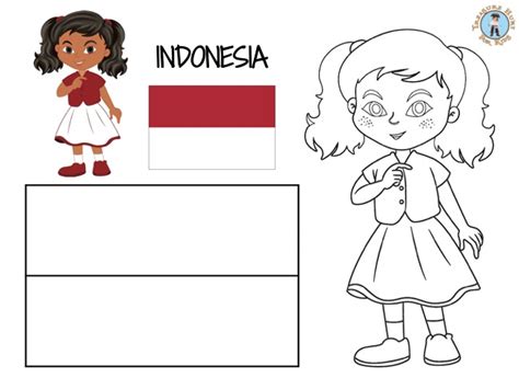 Coloring Page Indonesia