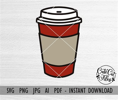 Coffee Cup Clipart Starbucks Cup SVG PNG to Go Coffee Cup - Etsy Canada