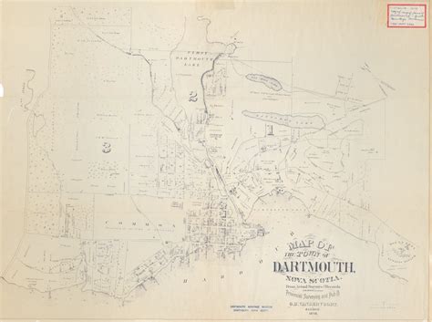 Map of the Town of Dartmouth, Nova Scotia – Nova Scotia Archives