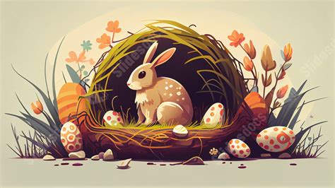 Easter Bunny Hoop Powerpoint Background For Free Download - Slidesdocs