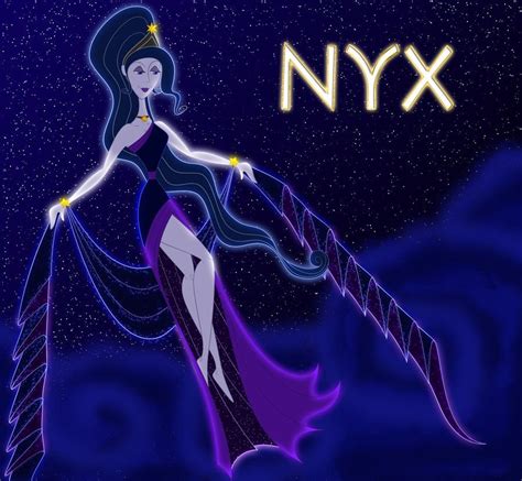 Nyx - Nox | Greek mythology gods, Greek mythology art, Greek gods and goddesses