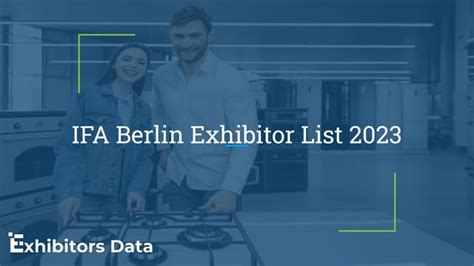 IFA Berlin Event Data Exhibitor List - Exhibitors Data | PPT