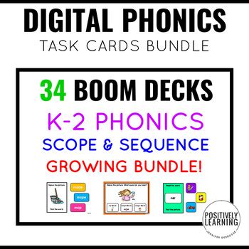 Phonics Boom Cards Bundle by Positively Learning | TpT