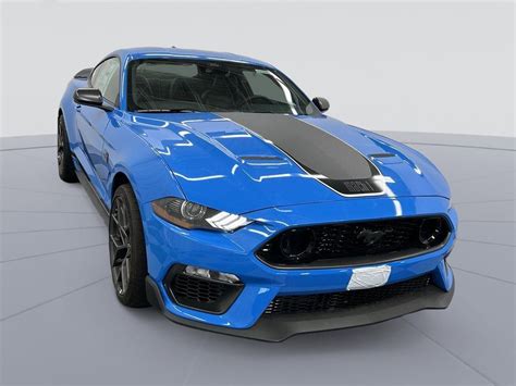 Brand New 2022 Mustang Mach-1 Premium Grabber Blue, Black Leather, Handling Pkg - New Ford ...