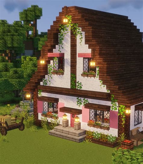 Cottagecore Minecraft 🍓🌿 Aesthetic Fairy Cottage 🍎 by Kelpie The Fox ...