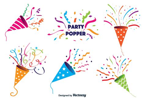 Party Popper Vector 103361 Vector Art at Vecteezy