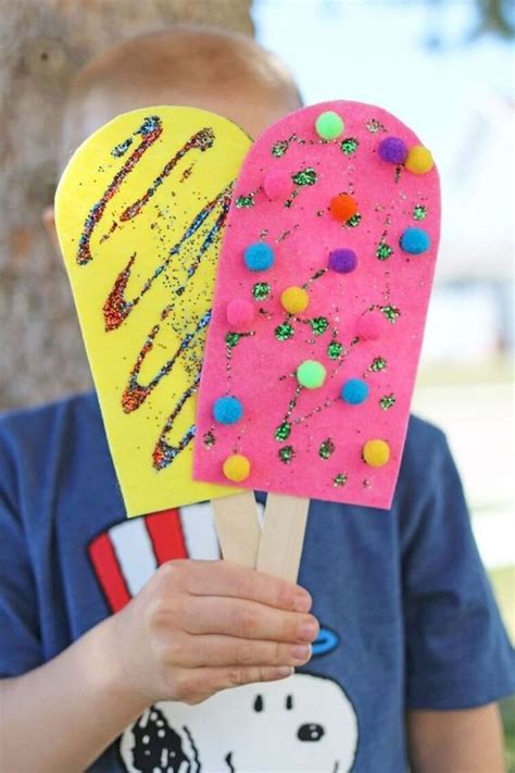 20 Best DIY Craft Kids for Summer | Popsicle crafts, Toddler crafts, Preschool crafts