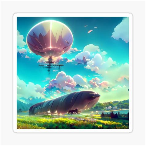 "Anime Airship" Sticker for Sale by amyr-aia | Redbubble