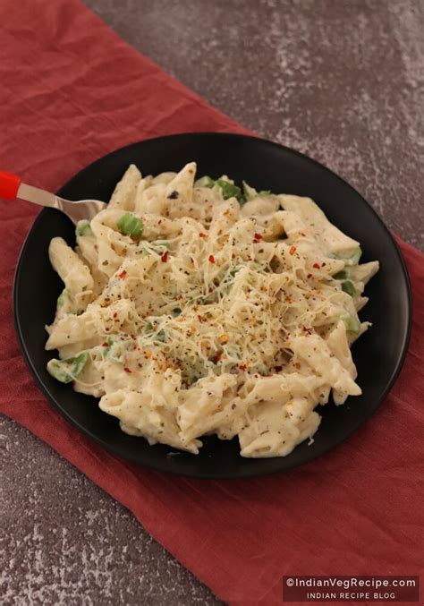 White Sauce Pasta Recipe | How to Make Exotic Alfredo - Indian Veg Recipe