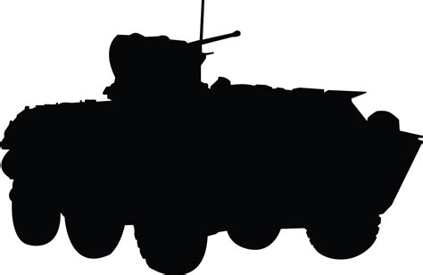 Silhouette Military Clip Art - Armored Vehicle Silhouette - Png Download - Full Size Clipart ...