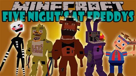 FIVE NIGHTS AT FREDDY'S MOD - Terror Super Realista!!! - Minecraft mod 1.7.10 - YouTube