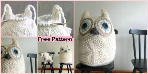 Adorable Knit Big Snowy Owl - Free Pattern - DIY 4 EVER