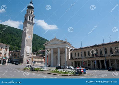 View of the Central Square of Valdobbiadene Editorial Stock Image - Image of plants, nature ...