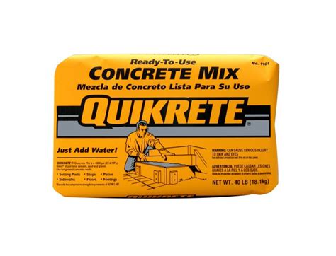 Quikrete 110140 Concrete Mix 40lb Quikrete at Sutherlands