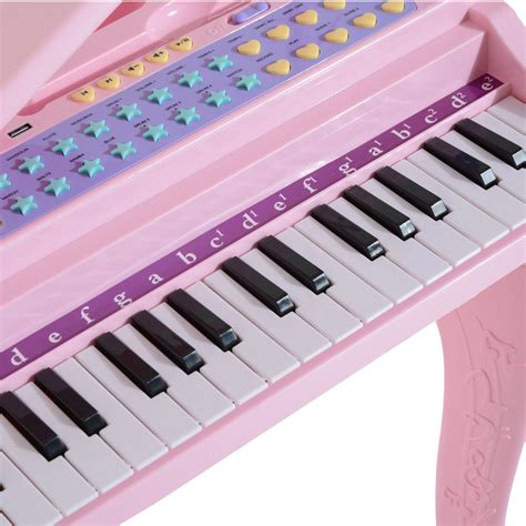 37/32 Key Kids Electronic Keyboard Mini Grand Piano Stool Microphone Musical Toy | eBay