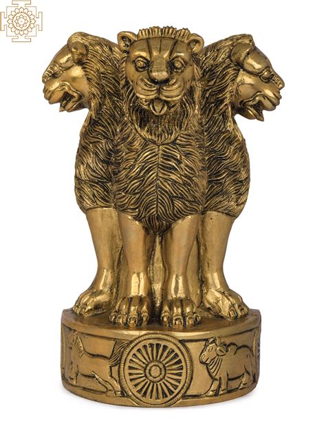 Ashoka Stambh (The National Emblem of India) Hollow Wall Hanging | Exotic India Art