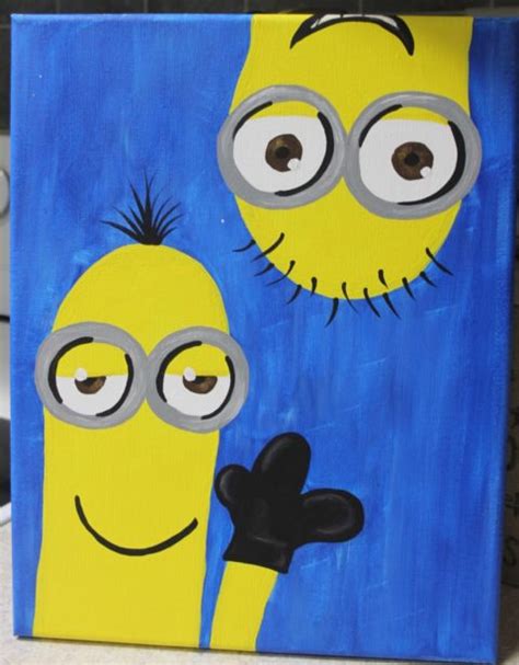 DIY Minions Canvas Painting - MyLitter - One Deal At A Time