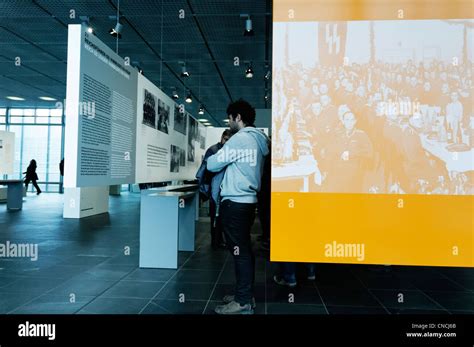 Inside the Topography of Terror museum in Berlin Stock Photo - Alamy